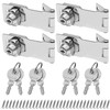 4 Pack Keyed Hasp Latch Lock 4 x 1-5/8 inch