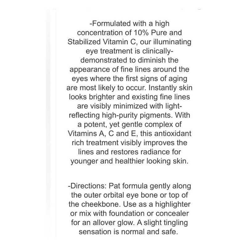 ONOMIE Curie A.C.E. Illuminating Eye Treatment Shade #2 Curie Korean