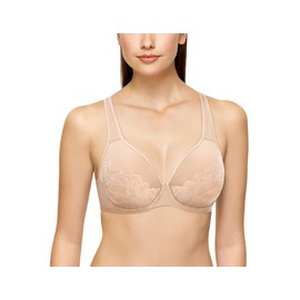 Wacoal Womens Plus Size Stark Beauty Underwire Bra, Sand, 34DD