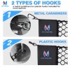 MICTUNING 1X Elastic Truck Bed Cargo Net w/ Storage Bag