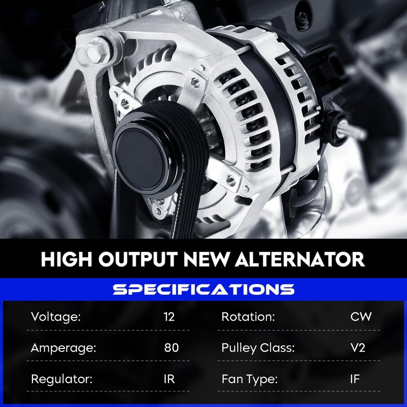 13497 Alternator Replacement for Toyota Land Cruiser 4.5L 1993-1997, for