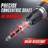 High Magnetic Drill Bit Set: K5 Impact Resistant Anti-Slip Bits,