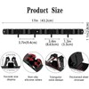 Black 5 Racks and 4 Hooks Mop and Broom Holder