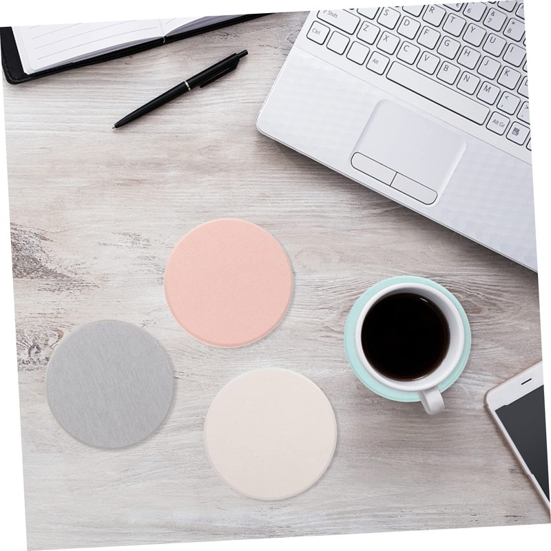 ABOOFAN Pack of 4 Diatom Mud Coasters Absorbent Coaster Diatomaceous