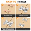 Mdkave 180-Degree Bifold Door Hinges,Bifold Cabinet Door Hinge,Double Cup Concealed