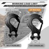 AUTMATCH Winch Hook 3/8" - Clevis Slip Hook with Safety
