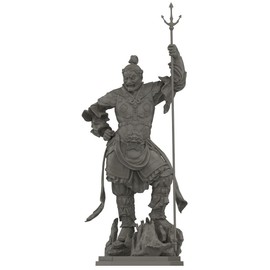 Kaiyodo Art Plastic Art PLA enou Statue, Wide Ten, Total Height: Approx. 6.3 inches (160 mm), Non-scale, Unpainted, Unassembled Plastic Model Kit