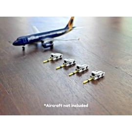 1:400 Model Airport Accessories - 4 Piece Pushback TUG Set (White) 3D Printed