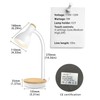 LALISU LALISU Tischlampe Basic LED Leselampe im Klassichen Holz-Design, Schreibtischlampe