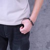 COAI Men's Lava Stone and Gemstone Bracelet, volcanic stone, Volcanic