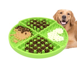 Slow Feeding Lick Mat Dog and Cats, Interactive Dog Puzzles, Lick Mat Dog, Alternative to Lick Mat Cat (Green)