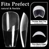 AddFavor 600pcs Coffin Nail Tips, Medium Coffin Gel X Nail