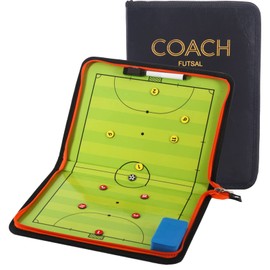 Futsal Soccer Board, 5-person Attack Board, Operation Board, Folding Coaching Board, Strategy Guidance, Referee Set, Convenient to Carry, 20.9 x 12.2 inches (53 x 31 cm)