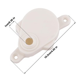 Gosknor Vent Lift Motor Housing Cover, White RV Vent Cover with 2Pcs Screws Car Accessories for Fantastic Fan 6010-05 Caravans Trailers & Campervans