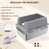 BETOPET Stainless Steel Litter Box - Extra Large Easy Cleaning