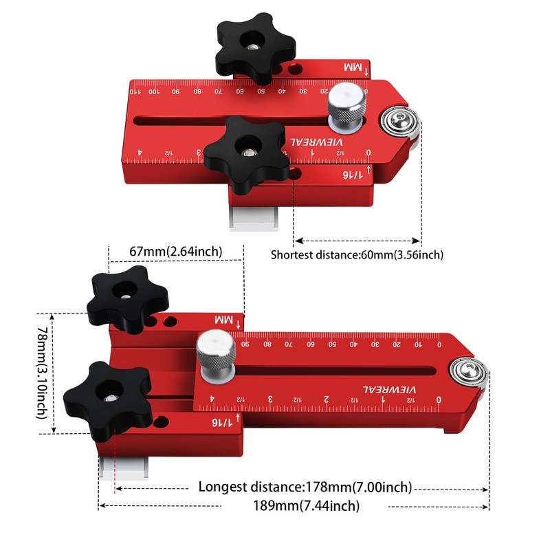 ViewReal Thin Rip Jig for Table Saw – Extended Fence