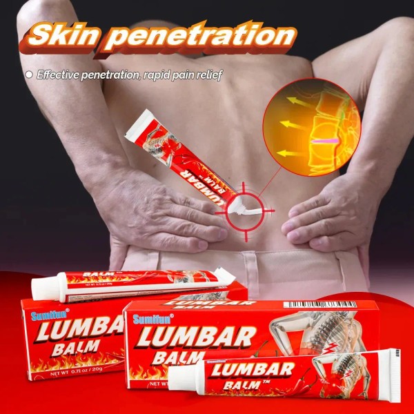 Pomada Lumbar En Crema For El Dolor, 4 Unidades, 20