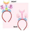 Needzo Glittery Rainbow Mermaid Tail and Octopus Headbands, Tropical Hair