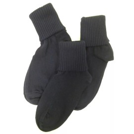 ATLANTA HOSIERY-TWO FEET AHEAD WHOLESALE UNIFORM NAVY CHILDREN'S SOCKS 3 PR LOT