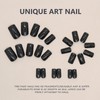 24pcs French Tip False Nails - Press On Nails Square