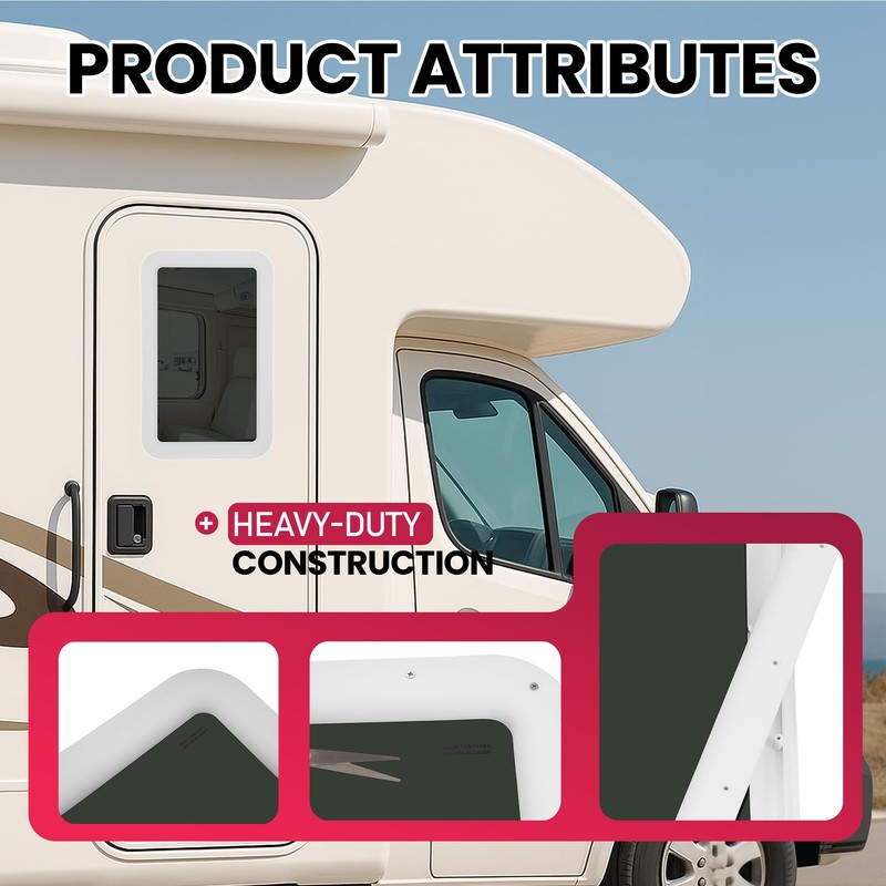 Wutist 12" W x 21" H RV Entry Entrance Door