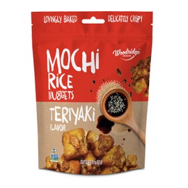 Woodridge Snacks | Mochi Rice Nuggets | Terikyaki Flavor | 6 Pack | 2.47 OZ (70g) Bags