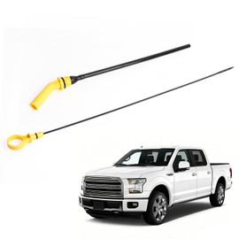 Gaimeila FL3Z-6754-C FL3Z-6750-D Engine Oil Dipstick with Tube Under Valve Cover Fit for Ford F-150 5.0L 2015-2017 Fit for Ford Mustang GT 5.0L 2015-2017 Replaces FL3Z6754C FL3Z6750D