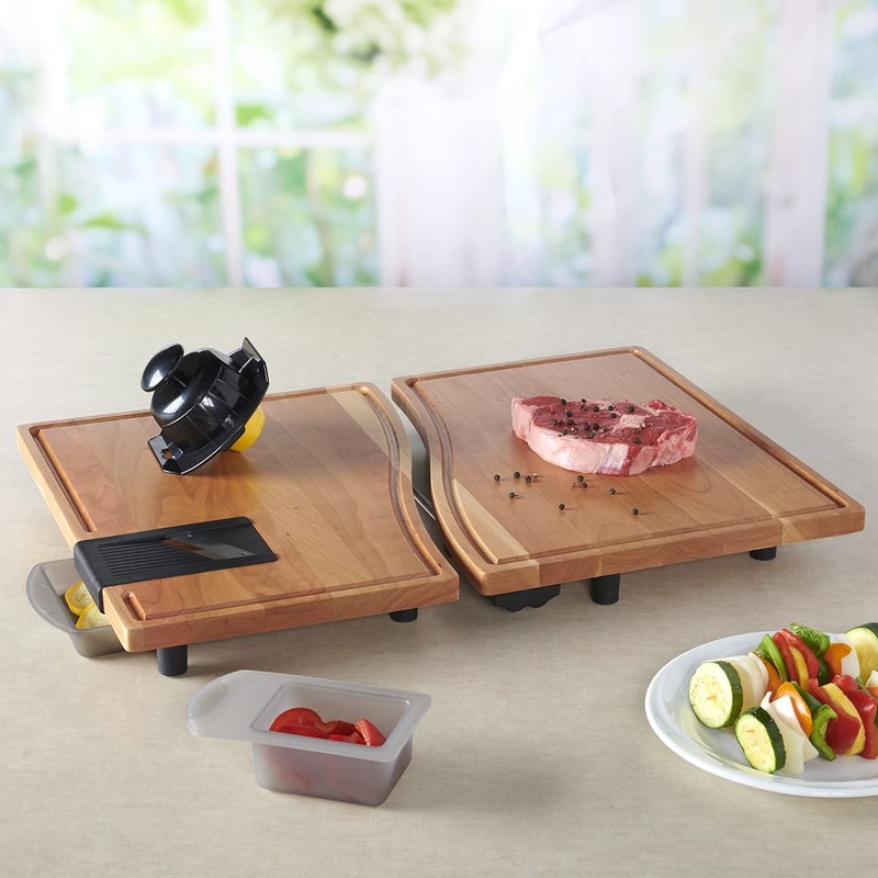 Anchor Hocking SwingBoard Cherry Wood Cutting Board, 6 Piece Set,