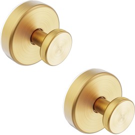 Lemfema Suction Cup Hook, Set of 2, Wall Hanging Hook for Rent, Stainless Steel, Towel Hook, Waterproof Wall Hook, No Drilling Required, Load Capacity 11.0 lbs (5 kg), Diameter 2.4 inches (60 mm),