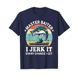 Master-Baiter Kayak Fishing-Shirt Dad Grandpa Bass Fish T-Shirt