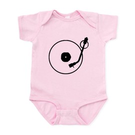 CafePress Turntable Infant Bodysuit Cute Infant Bodysuit Baby Romper Petal Pink
