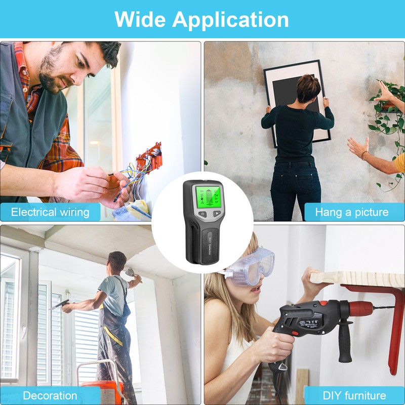 HW430 5 in 1 Stud Detector Wall Scanner Digital Handheld