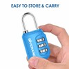 GIVERARE 2 Pack Combination Lock, 3-Digit Padlock Keyless, Resettable Luggage