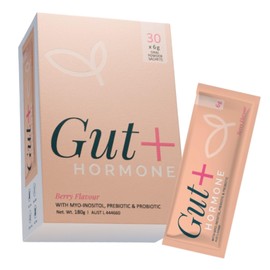 Gut + Hormone: Myoinositol + Methylated Folate + Vit D3 + Preboitic + Probiotic Metabolic & Digestive Health-Reproductive Hormone Support-Immune & Microbiome 30 x 6g Berry Flavoured Sachets