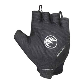 Chiba BioXCell Road Cycling Gloves Short Black 2025: Size: L (9)