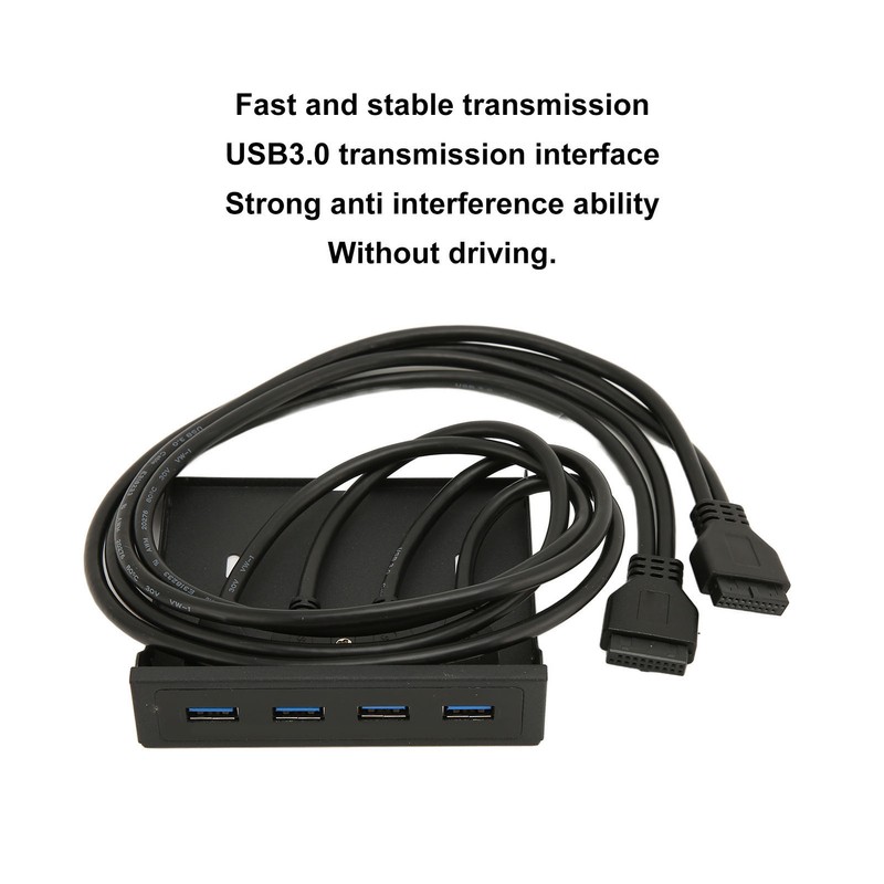 USB Front Panel 4 Ports USB 3.0 Dual 19 Pin