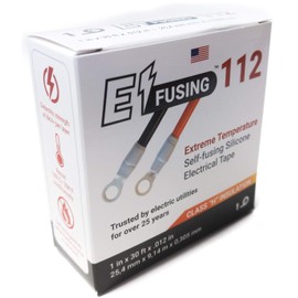 E/FUSING 112 - Flame Resistant High Temperature Self-fusing Silicone Electrical Insulation Tape 1 in x 30 ft