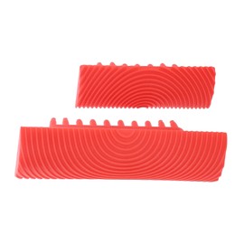 COHEALI 2Pcs Wood Grain Texture Tool Set Handheld Graining Pattern Painting Tool for DIY