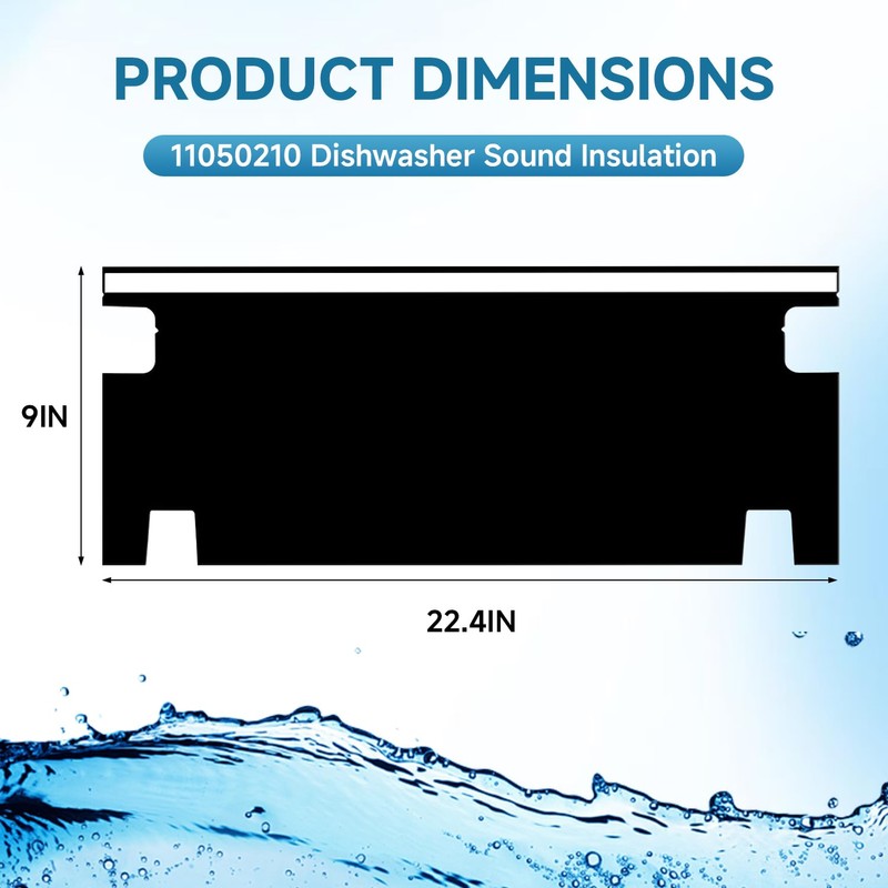 11050210 Dishwasher Sound Insulation Compatible with Bosch Thermador & Gaggenau