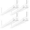 hykolity 4 Pack 4FT LED Shop Light Linkable, 4400lm, 42w(250w