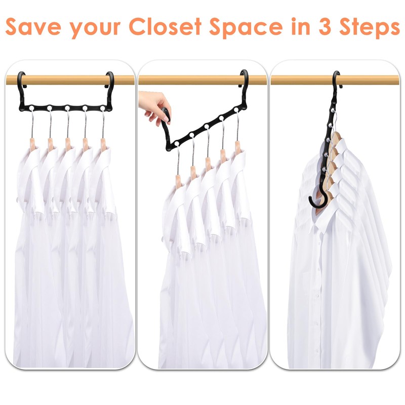 Closet Organizers and Storage, Sturdy Space Saving Hanger for Heavy