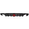 WENQI Glossy Black Rear Bumper Diffuser & Rear Spoiler Fit