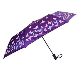 G4G 56cm Blue and Purple Colour Changing Umbrella for Men Women Small Folding Automatic Open Umbrella, Blue 1