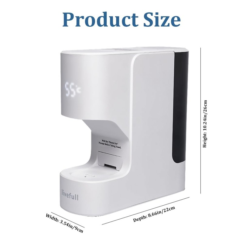 Hot Towel Warmer Dispenser, 5s Fast Heating Towel Machine for