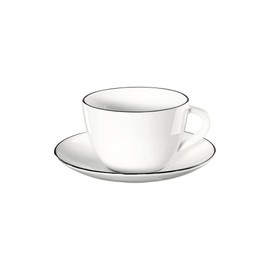 LIGNE Kaffeetasse m. Unterer ( 210ml) mit schwarzer Linie