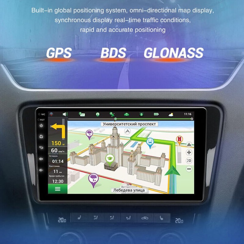 Hiolpen Android Car Stereo Radio, iOS Carplay, 10 Inch Touch