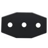 Westbrass Three-Hole Remodel Plate, Matte Black, D505-62