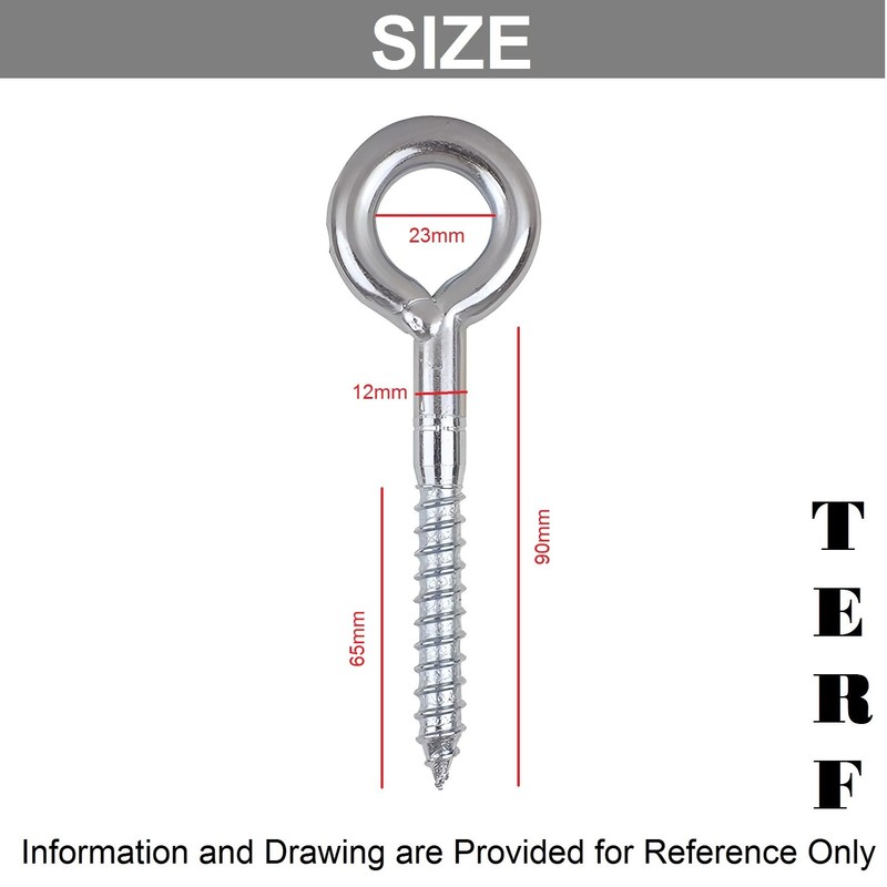 TERF® 12mm X 90mm Welded Screw Eye 12mm X 90mm