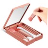 Minkissy Mini Makeup Brush Set 5 Piece Travel Makeup Brushes