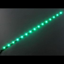 LED Strip 30cm Green ; IP65 ; 15LEDs - 12V
